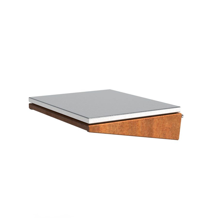 FORNO DAMM worktops - Cortenstaal + RVS