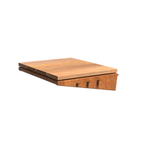 FORNO DAMM worktops - Cortenstaal + Garapa