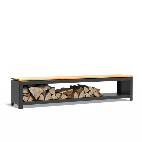 FORNO LOGG zitting RAL9005 - Gecoat staal 3 mm