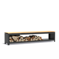 FORNO LOGG zitting RAL9005 - Gecoat staal 3 mm