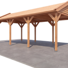 Trendhout Zadeldak Betula – Douglas overkapping met zadeldak 350 cm