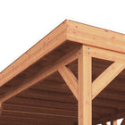Trendhout Casa – Douglas overkapping met plat dak 330 cm
