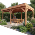Trendhout Casa – Douglas overkapping met plat dak 330 cm