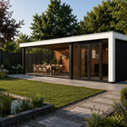Trendhout Verona – Douglas overkapping met plat dak 400cm rechts
