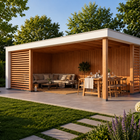 Trendhout Verona – Douglas overkapping met plat dak 400cm rechts