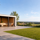 Trendhout Verona – Douglas overkapping met plat dak 400cm rechts