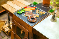 FORNO DAMM worktops - Cortenstaal + Bamboo