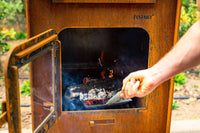 FORNO GAP - Cortenstaal 6mm - Heatresistant glass