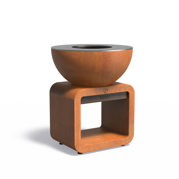 FORNO SEARE BOLE - Cortenstaal + Staal + Bamboo