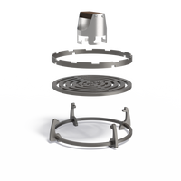 FORNO SEARE COSA GRILLSET - Staal