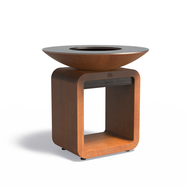 FORNO SEARE HALO - Cortenstaal + Staal + Bamboo