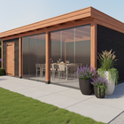 Trendhout Mensa – Douglas overkapping met plat dak 400 cm