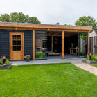 Trendhout Mensa – Douglas overkapping met plat dak 400 cm