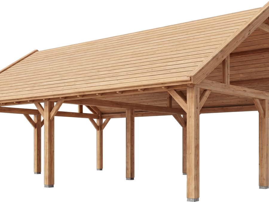 Trendhout Zadeldak Select Landelijk – diepte 575 cm