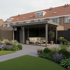 Trendhout Siena – Douglas overkapping met plat dak 415 cm