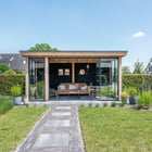 Trendhout Siena – Douglas overkapping met plat dak 415 cm