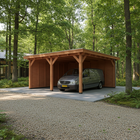 Trendhout Toscane – Douglas overkapping met plat dak 545 cm