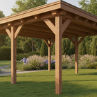 Trendhout Toscane – Douglas overkapping met plat dak 545 cm