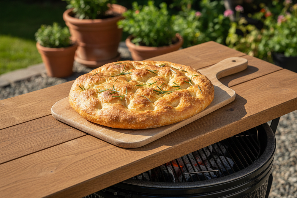 Focaccia met Rozemarijn en Zeezout