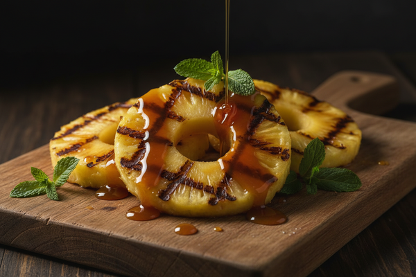 Gegrilde Ananas met Rum-Karamel