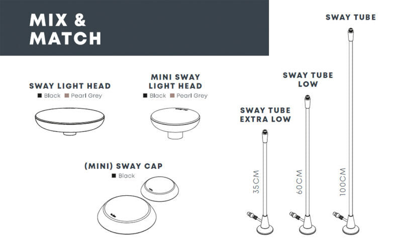 in-lite MINI SWAY Pearl Grey – productfoto