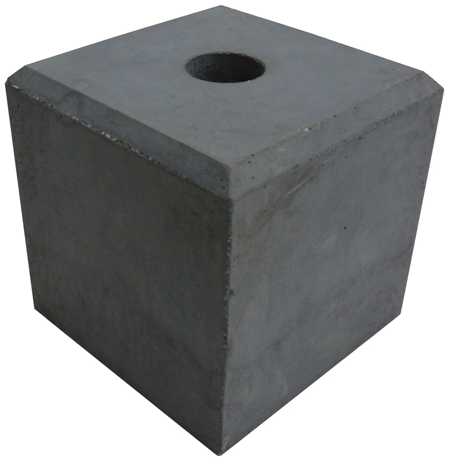 Trendhout betonpoer antraciet glad